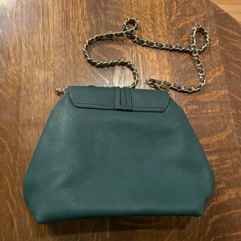 Vintage Crossbody Forest Green Leather Bag - Picture 8 of 8